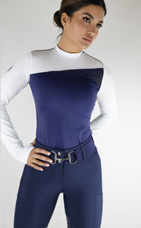Chloe Performance Top (Navy/White)