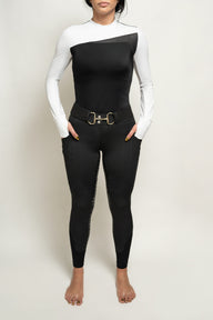 Chloe Performance Top (White/Black)