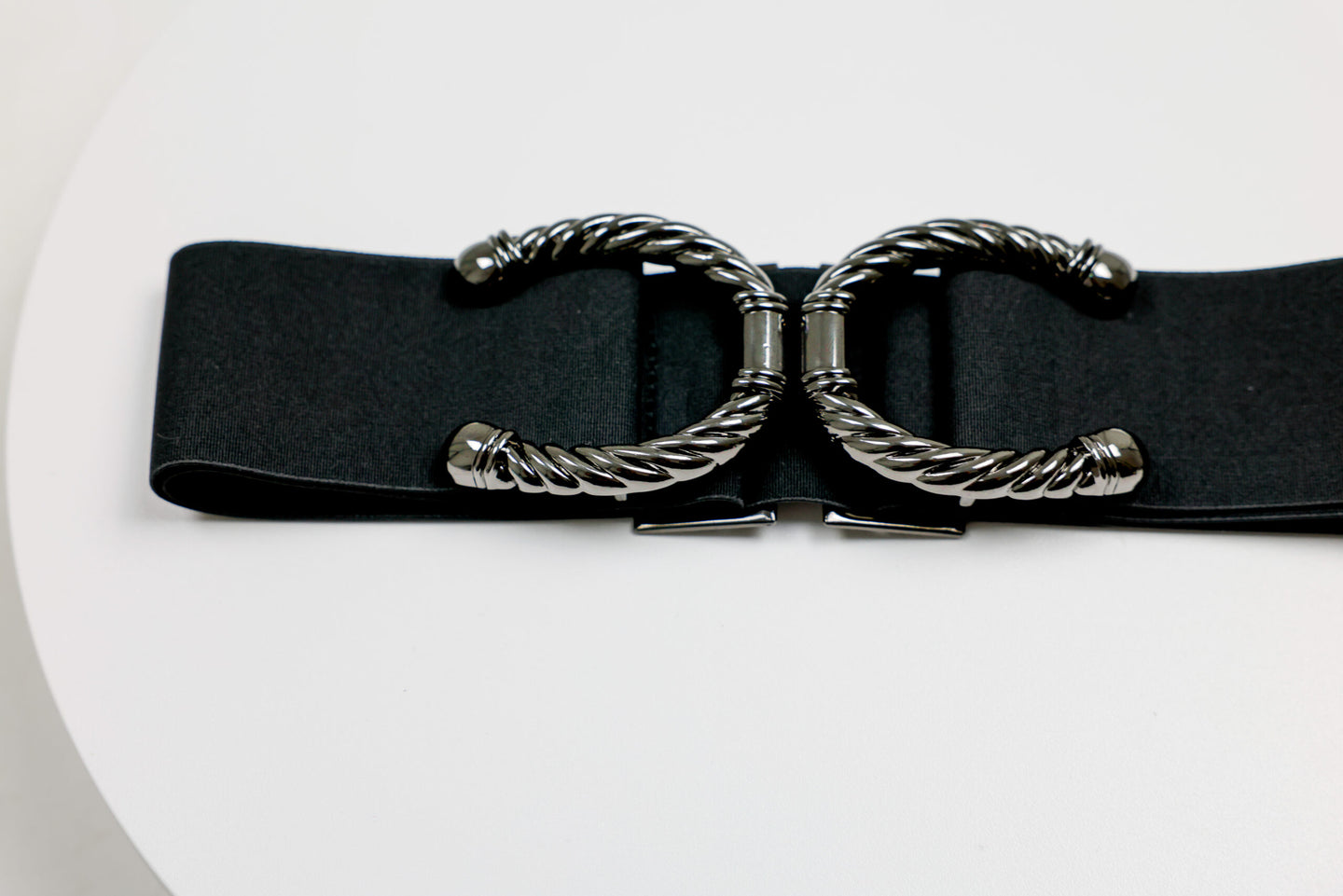 Black Flexi belt/Black Horseshoe
