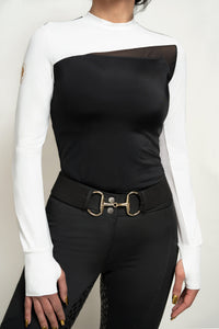 Chloe Performance Top (White/Black)
