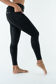Winter Bliss KNEE PATCH PRO- Black (Thermal Double Fleeced)