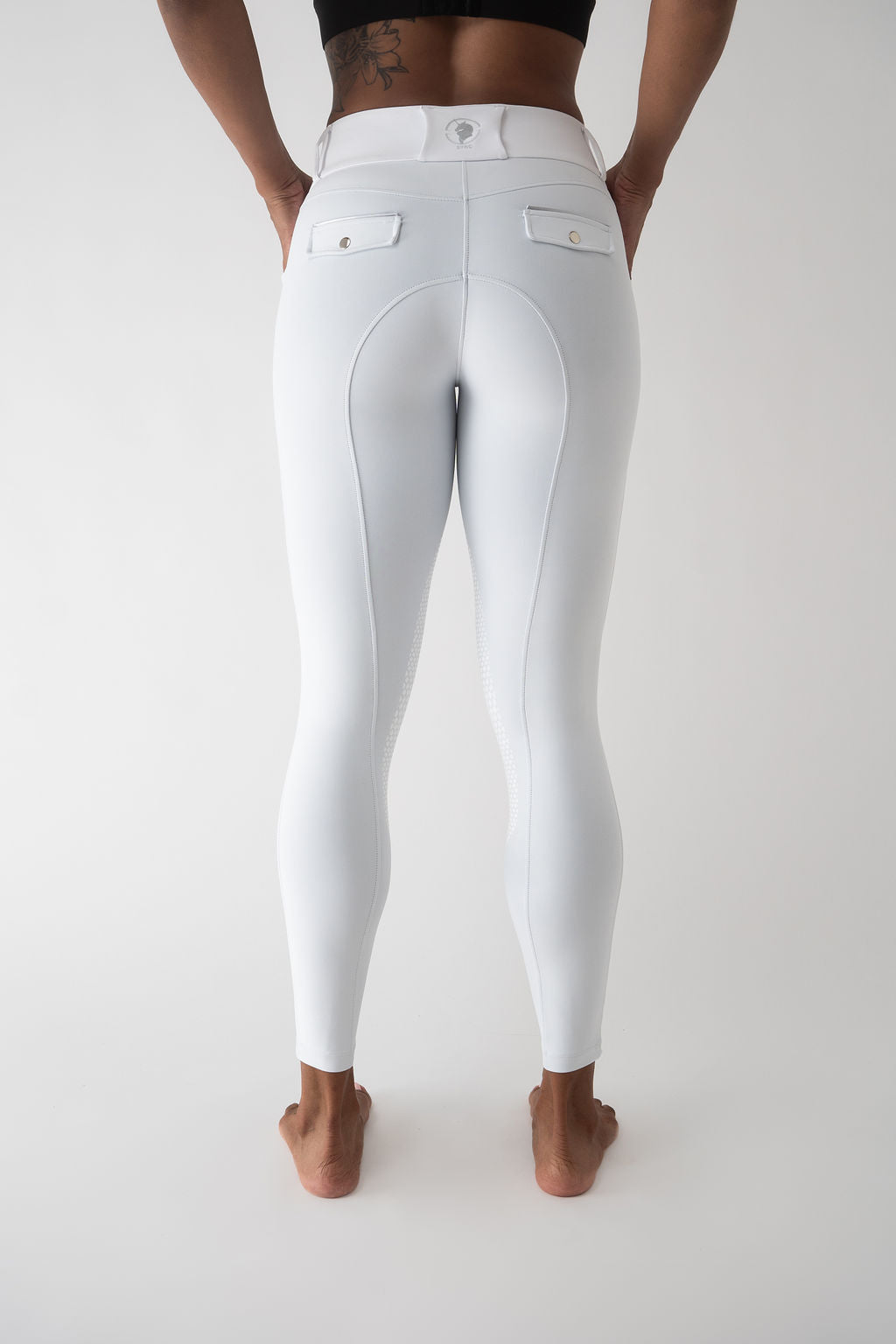 Elevate Pro Knee Patch (White outside, lined black inside)