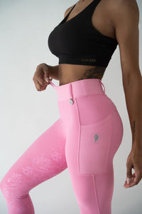 Lacey Full Seat Pull on Breeches (Pink)