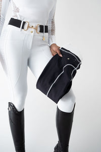 Dragon Rhinestone breeches full seat (White)