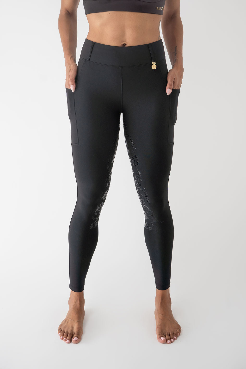 Lacey Full Seat Pull on Breeches (Black)