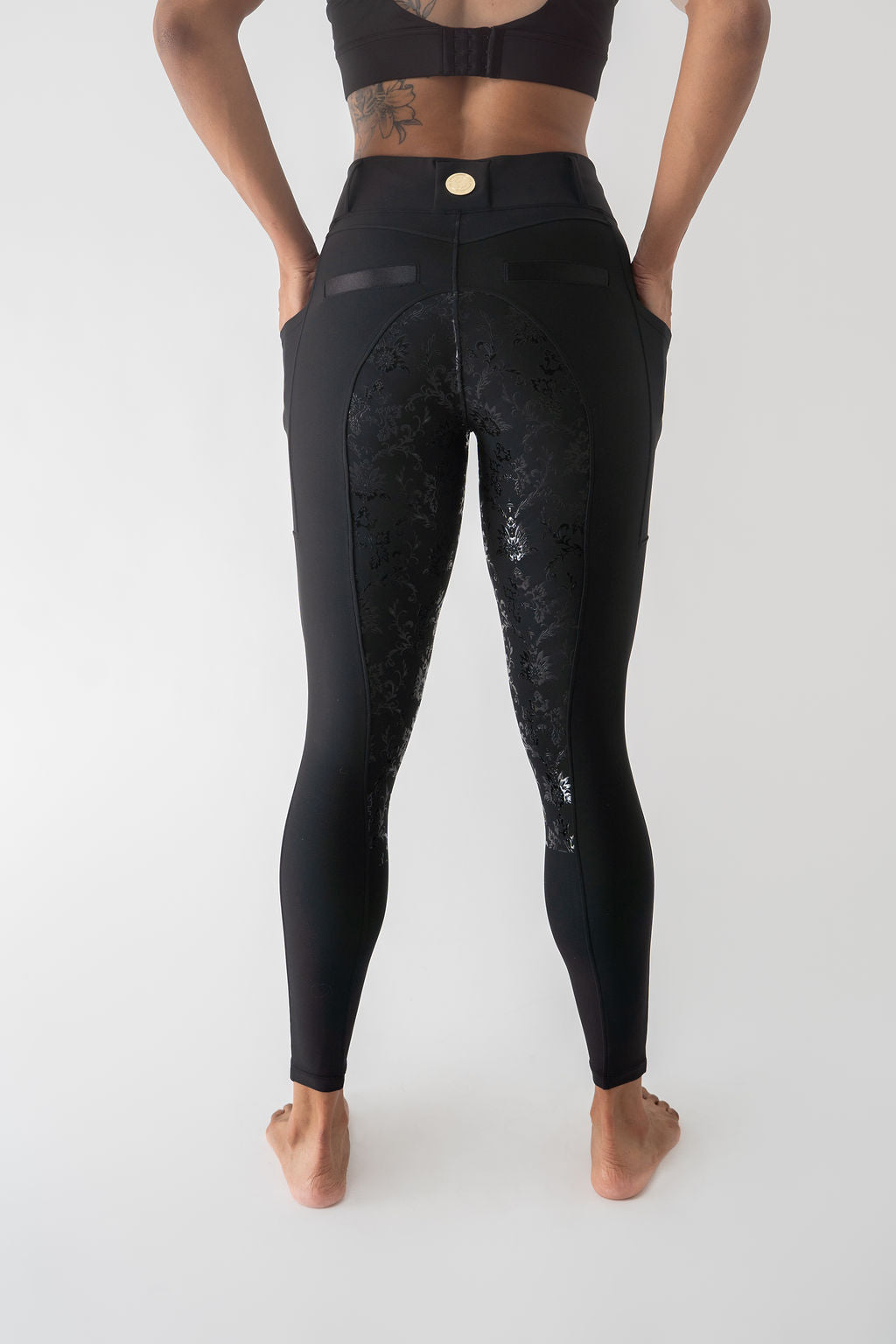 Lacey Full Seat Pull on Breeches (Black)