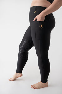 Lacey Full Seat Pull on Breeches (Black)