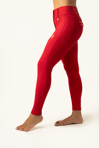 PRE ORDER- Dragon Rhinestone full seat breeches (Red-Limited edition)