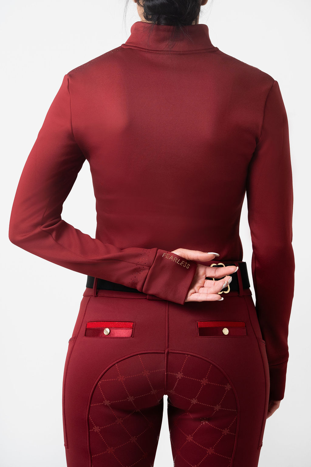 WINTER WONDERLAND Wind proof Thermal Fleeced Base Layer (Cabernet)