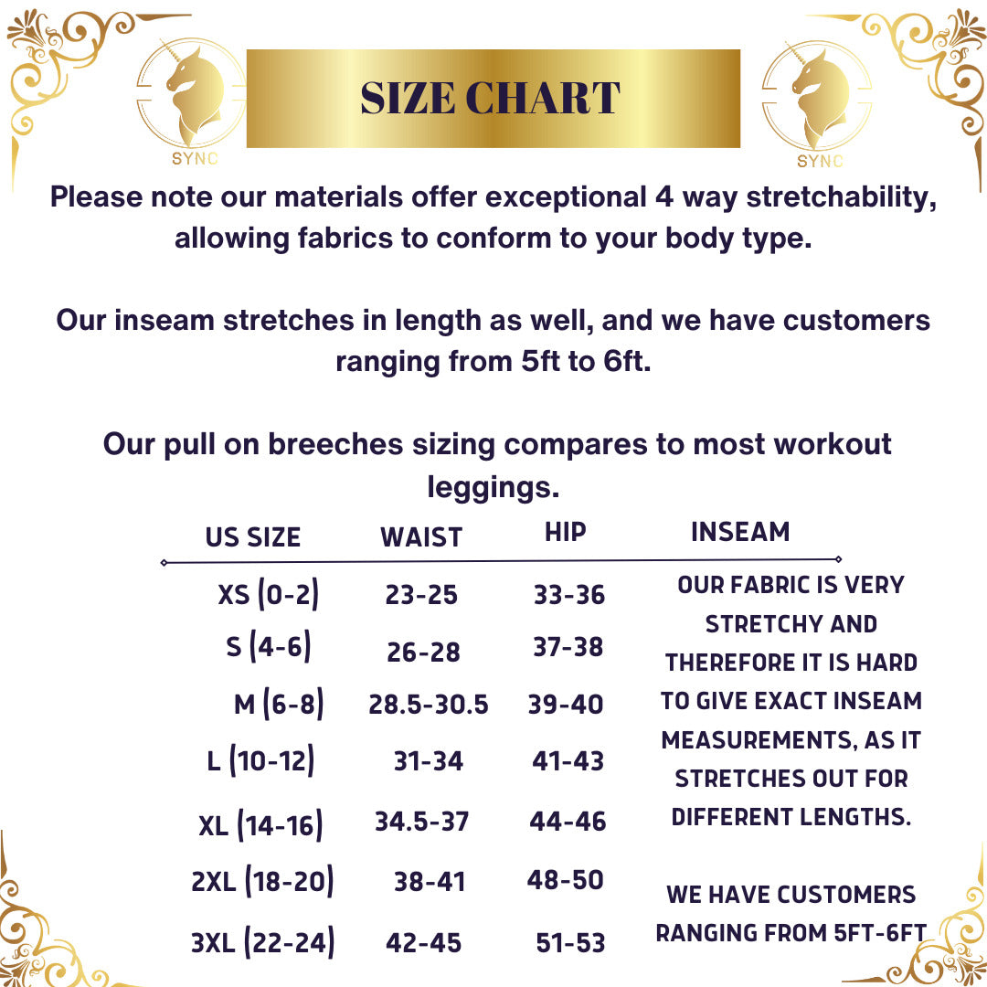 Dragon Rhinestone Full seat breeches (NAVY)