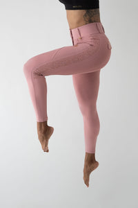 Dragon Rhinestone breeches full seat (Pink)