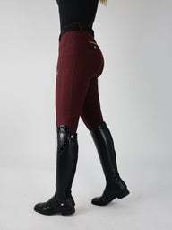 Dragon Rhinestone full seat breeches (Burgundy)