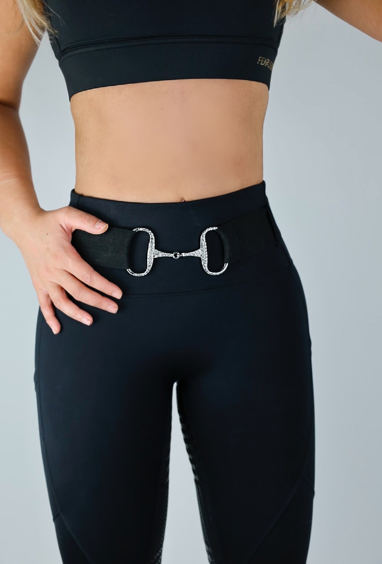 Black Flexibelt/ Sparkly Silver bit