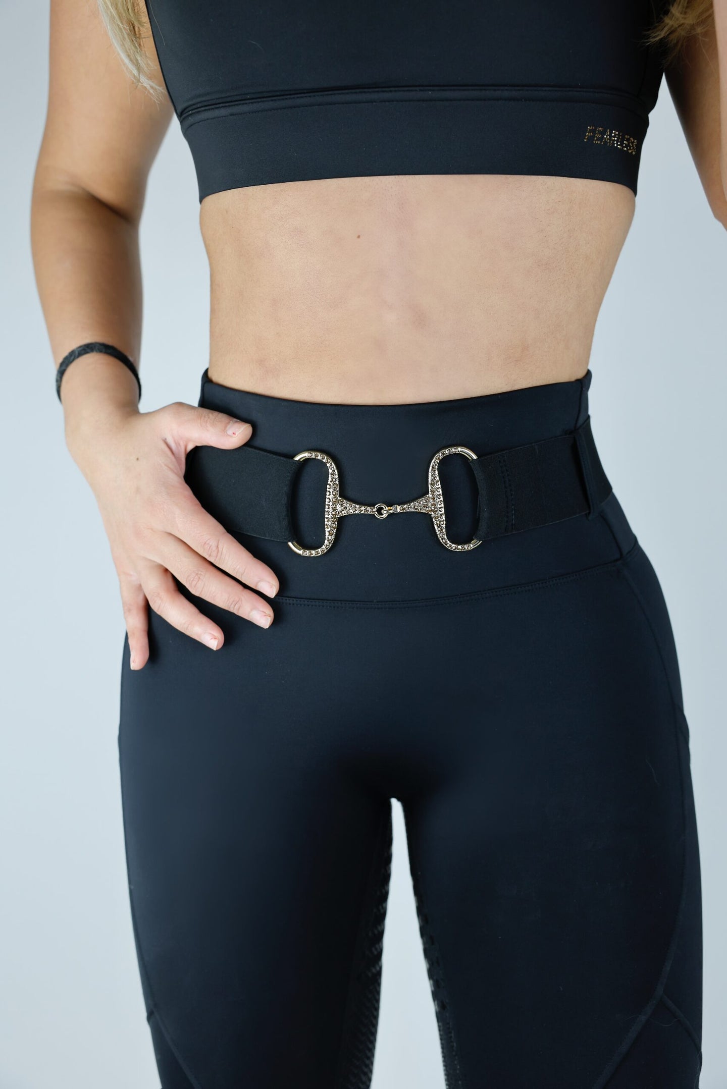 Black Flexibelt/ Sparkly Gold bit