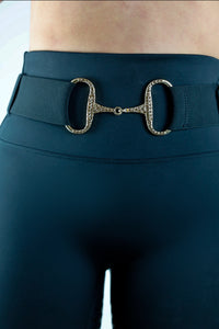 Black Flexibelt/ Sparkly Gold bit