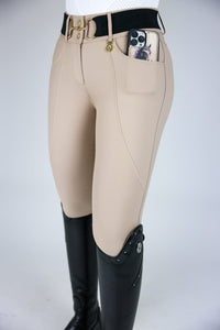 Hunter Pro Knee Patch (Tan outside, lined black inside)