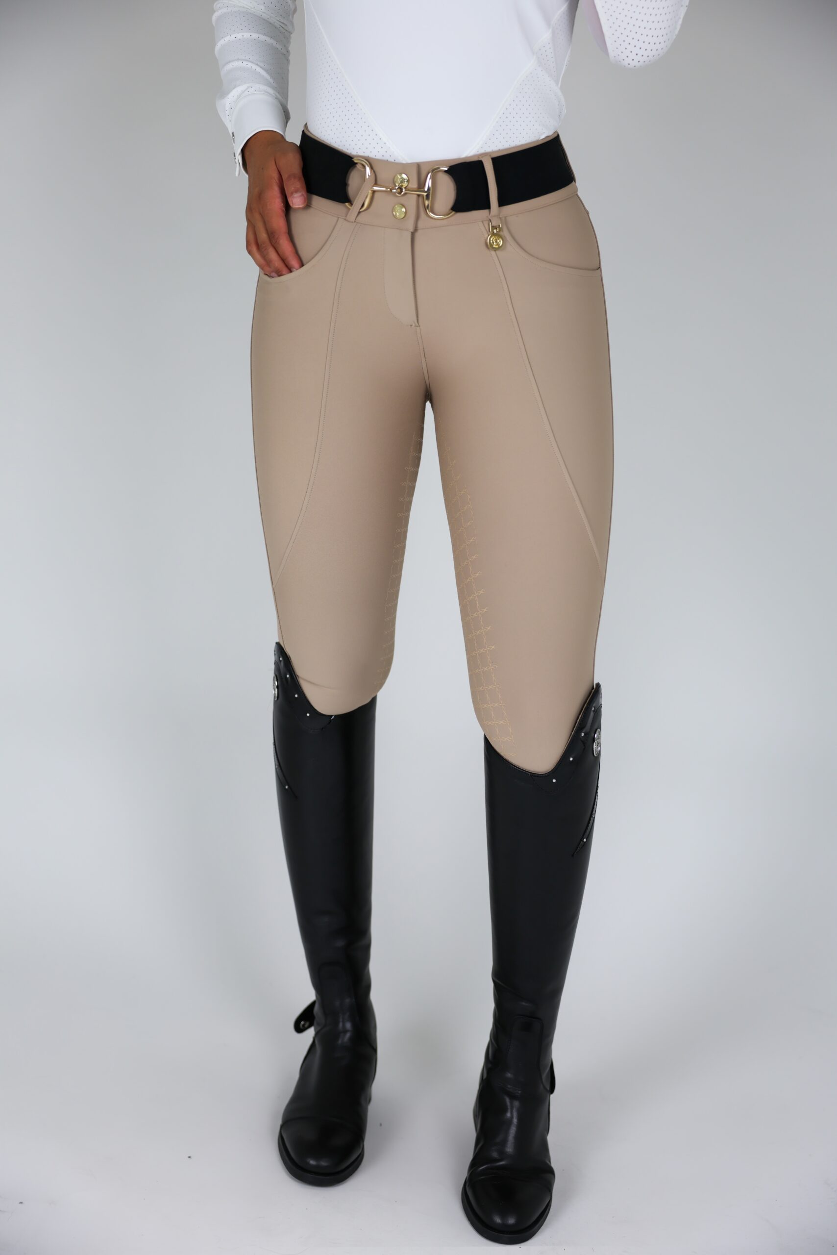 Hunter Pro Knee Patch (Tan outside, lined black inside)