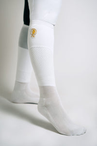 Extra Breathable White Bamboo Boot socks