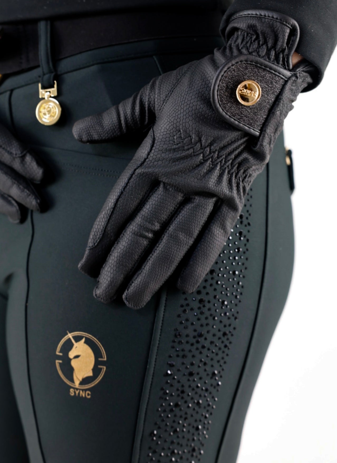 Grip Pro Leather Gloves (black) - All Season