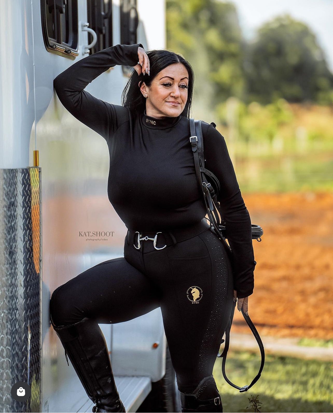 Dragon Rhinestone breeches KNEE PATCH (Black)