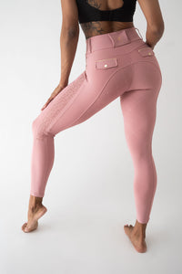 Dragon Rhinestone breeches full seat (Pink)