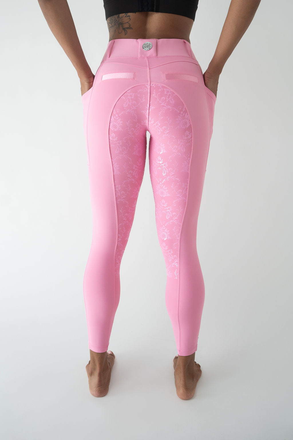 Lacey Full Seat Pull on Breeches (Pink)