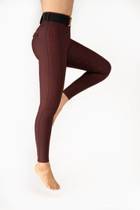 Dragon Rhinestone full seat  breeches (Burgundy)