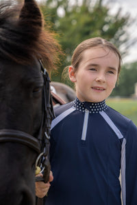 Kid's Daisy Top (Navy / Blue)