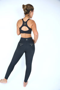 Dragon Rhinestone breeches KNEE PATCH (Black)