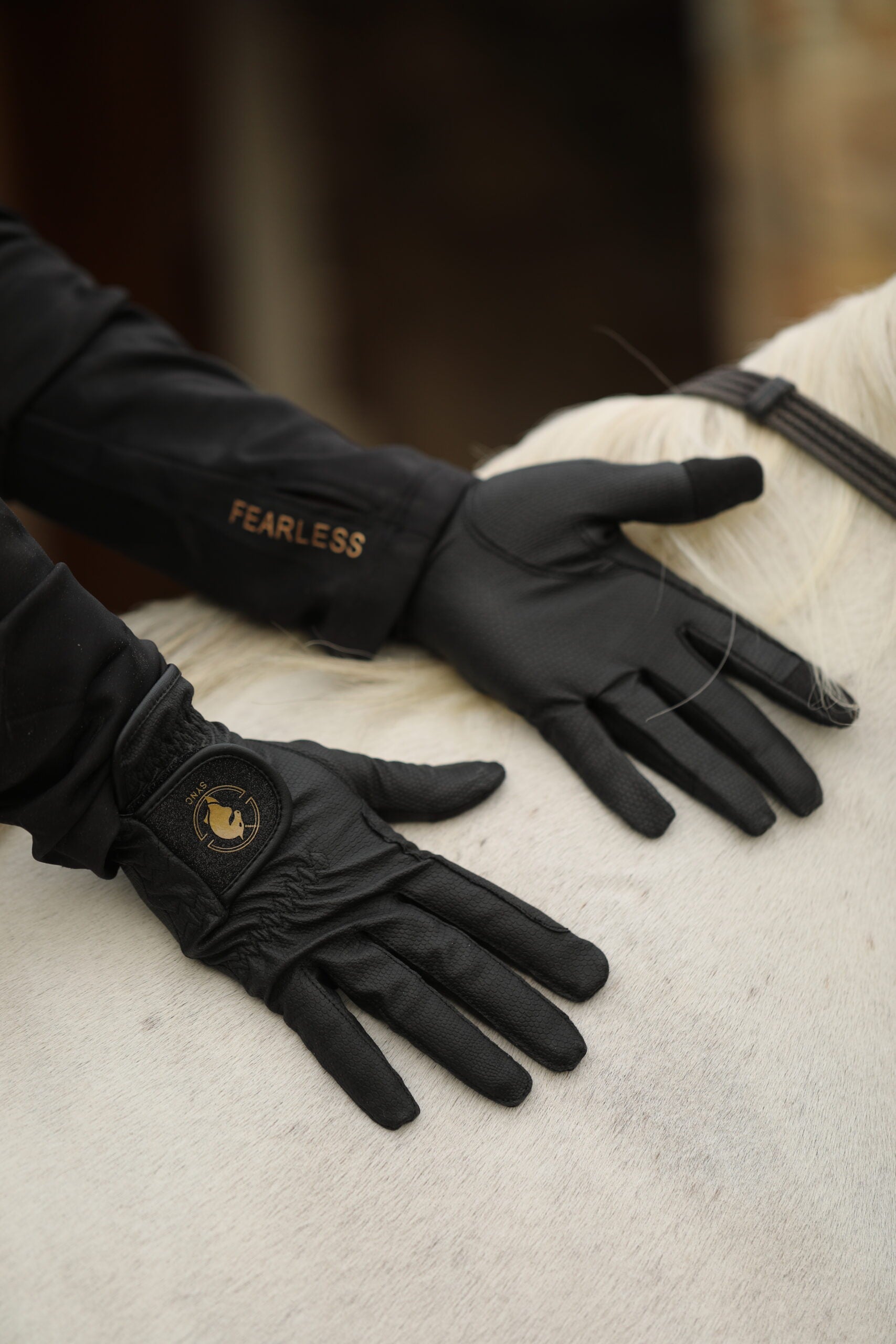 Grip Pro Leather Gloves (black) - All Season