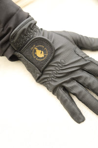 Grip Pro Leather Gloves (black) - All Season