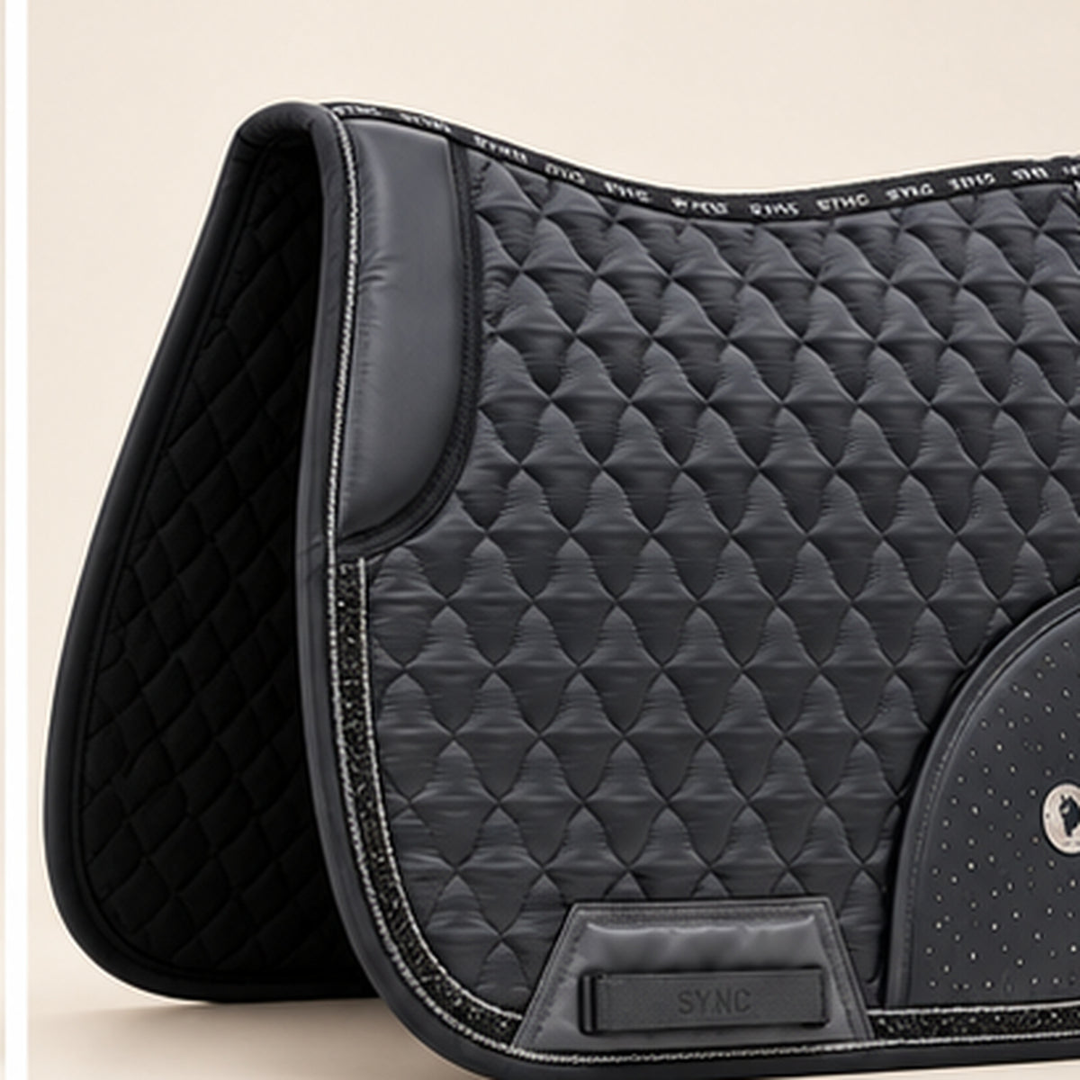 Dragon Luxe Saddle Pad (Jumpers/Charcoal Grey)