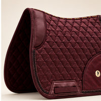 Dragon Luxe Saddle Pad (Dressage/Burgundy)