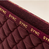 Dragon Luxe Saddle Pad (Dressage/Burgundy)