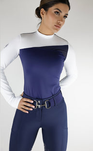 Chloe Performance Top (Navy/White)