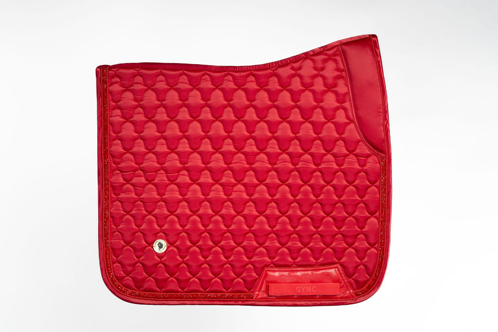 Dragon Luxe Saddle Pad (Dressage/red)