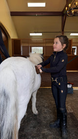 Youth Dragon Rhinestone full seat breeches (Black)