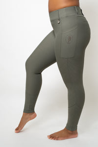 Perforated Cool Tech Pull-On Breeches - Lunar Grey