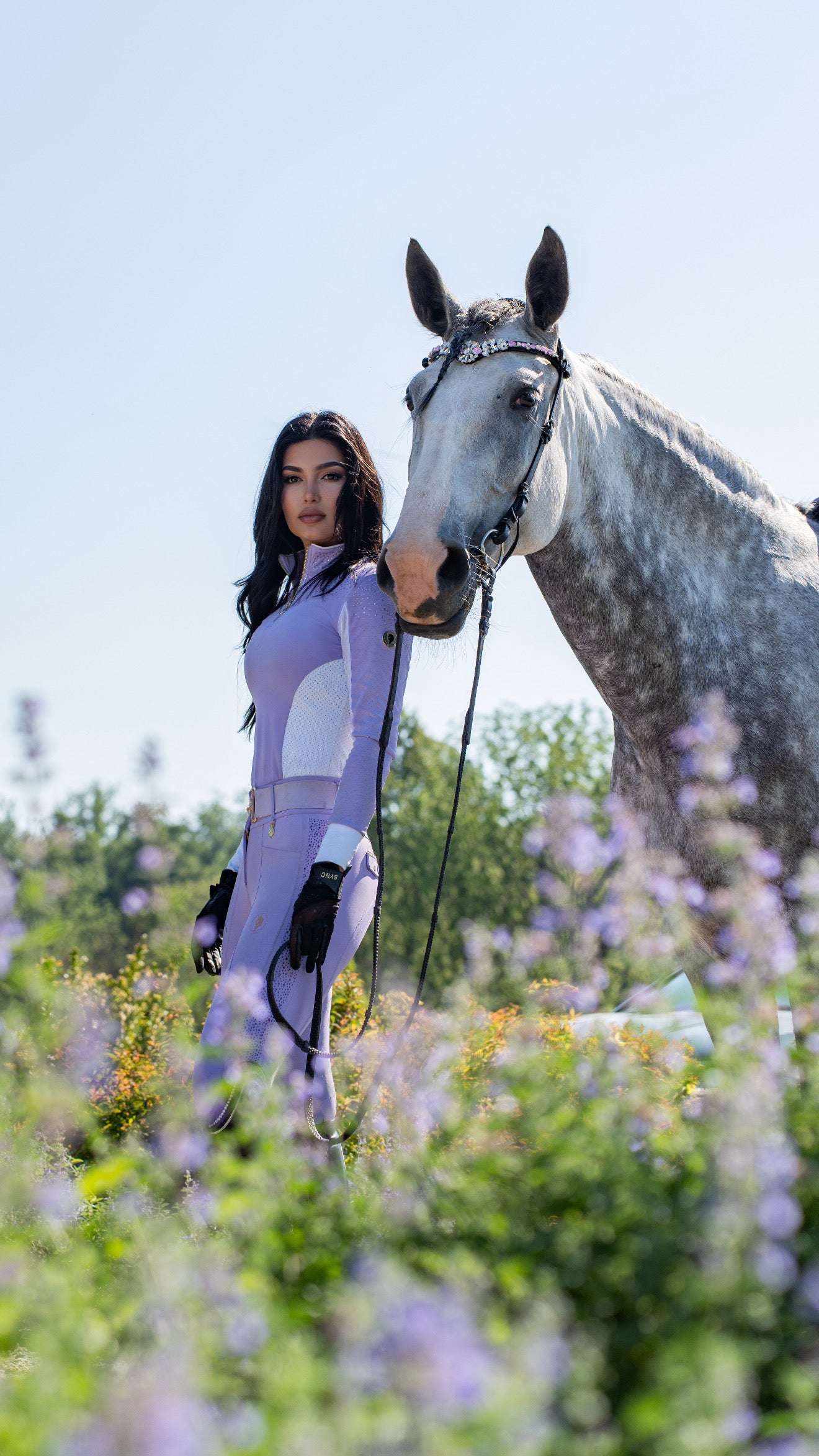 Perforated Dragon Luxe Top (Lilac Breeze)