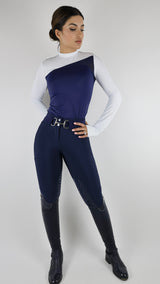 Chloe Performance Top (Navy/White)