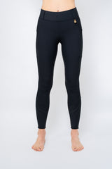Perforated Cool Tech Pull-On Breeches - Black