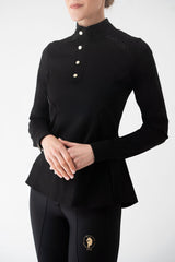Dragon Luxe Top- Pleated Edition (black)