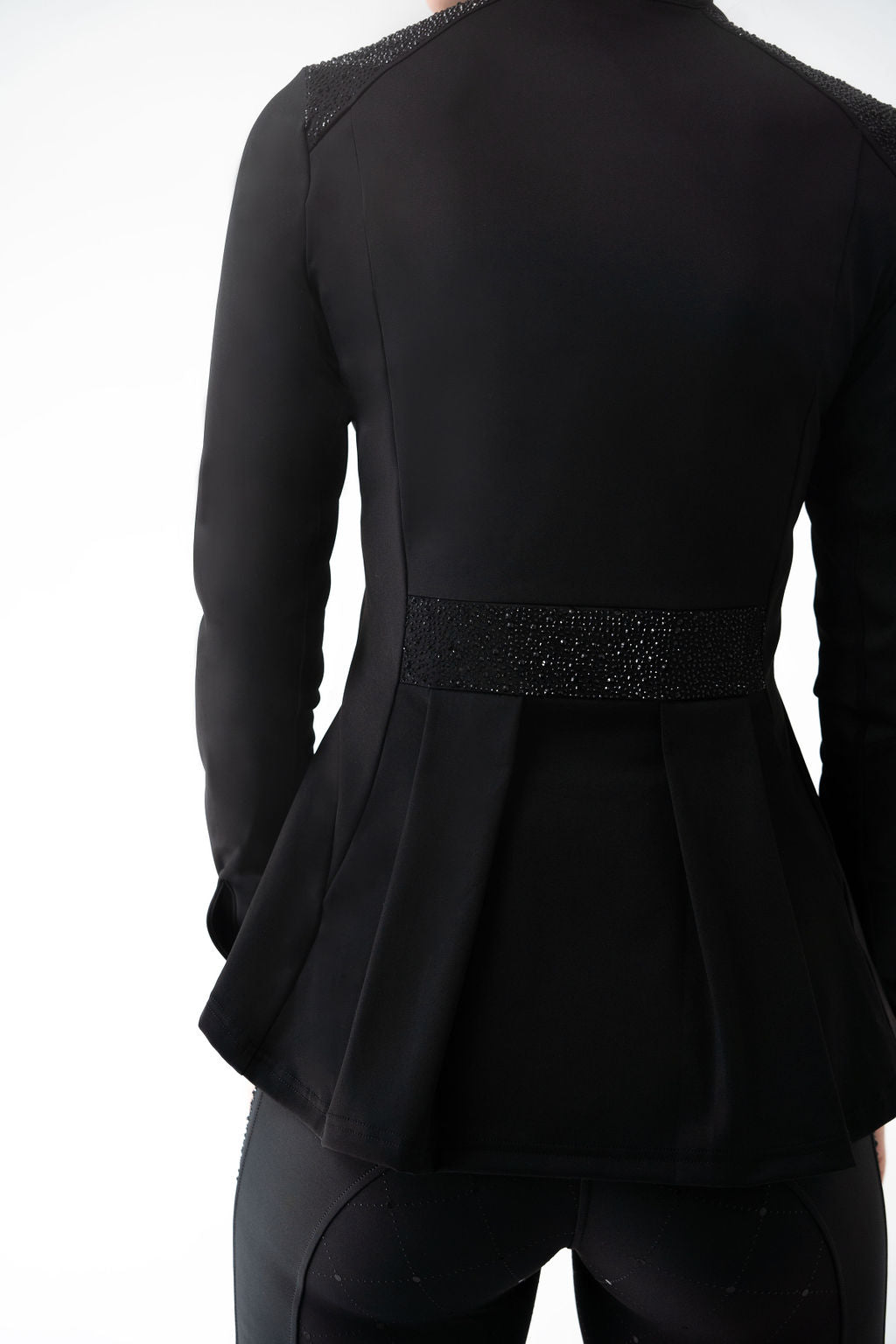 Dragon Luxe Top- Pleated Edition (black)