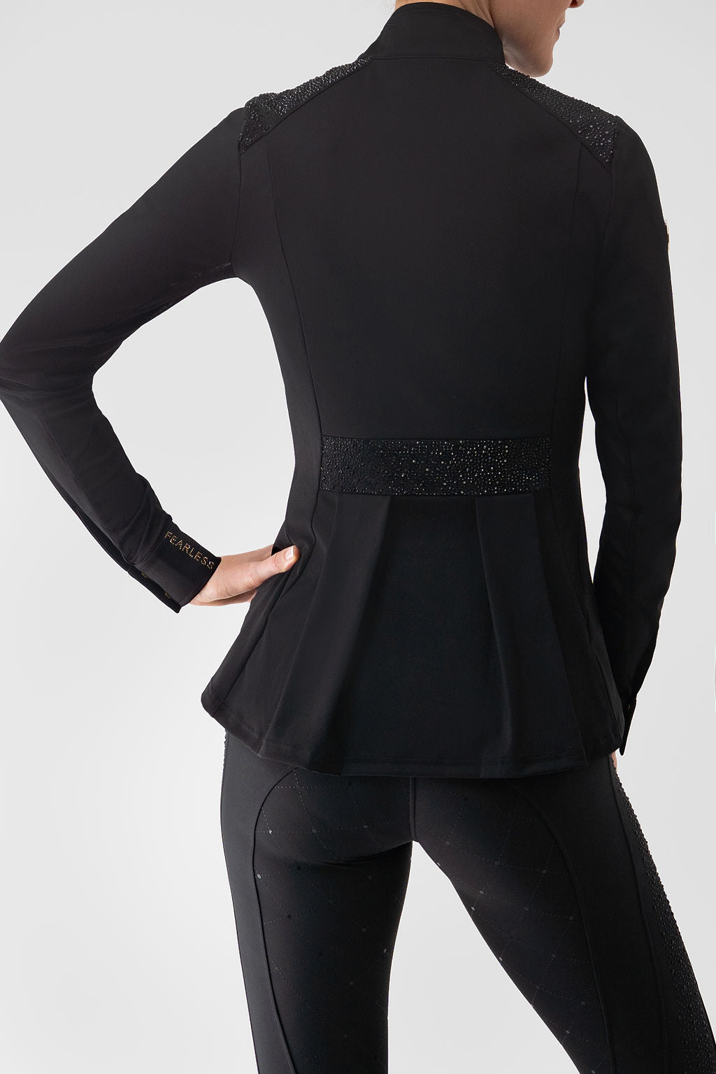 Dragon Luxe Top- Pleated Edition (black)