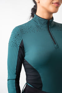 PRE ORDER- Dragon Luxe Top- Emerald Green/Black (Limited Edition)