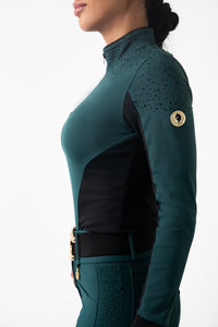 PRE ORDER- Dragon Luxe Top- Emerald Green/Black (Limited Edition)