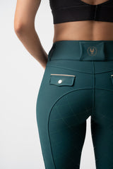 PRE ORDER- Dragon Rhinestone full seat  breeches (Emerald Green, Limited edition)