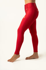 PRE ORDER- Dragon Rhinestone full seat  breeches (Red-Limited edition)