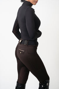 PRE ORDER- Euro Suede Knee patch (Twill Chocolate)