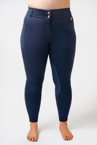 PRE ORDER- Euro Suede Knee Patch( Navy)